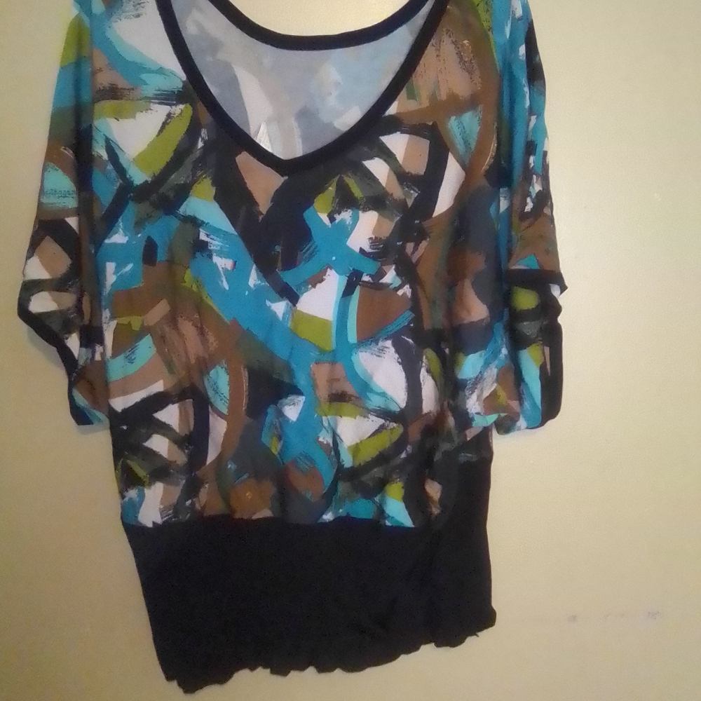 Abstract Print Women's Top